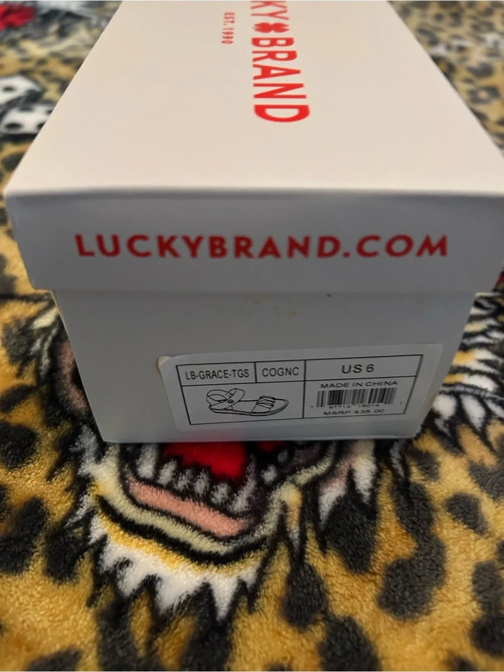Lucky Brand Girls' Tan Ruched Strap Sandals